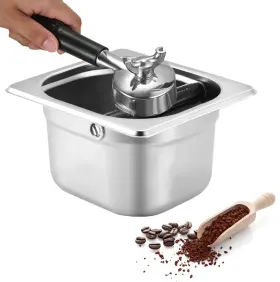 Lmip 641310691078 Coffee Knock Box Stainless Steel Grounds Containe