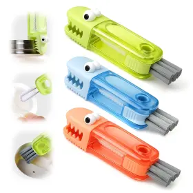 Loohoi 762232174767 3 In 1 Cup Lid Gap Cleaning Brush Set Silicone Cleaner Multifunc