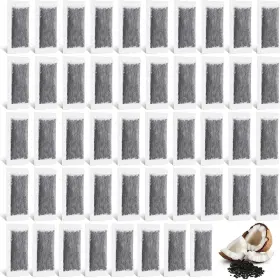 Lounsweer 313028397343 48 Packs Replacement Activated Charcoal Distiller Filters Coconut Shell Activate