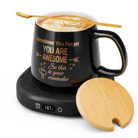 Loutytuo 735280395729 Coffee Mug Warmer You Are Awesome Set Electric Cup With Auto Shu