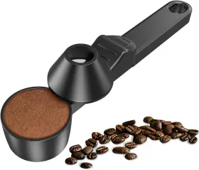 Lscs15-1 Lov Sprout Coffee Scoop And Funnel For Reusable K Cup Refillable Pods Black