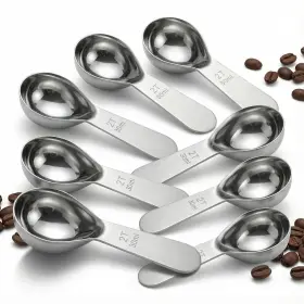 20006914701 Lscsjuns 8pcs Stainless Steel Coffee Scoop 2 4.8 Inch L X 1.93 W Silver