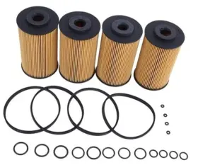 8-98147-525-0 Lssoch Wf10185 4x Fuel Filters 1k06-23-570 Ff5877 Compatible With Isuzu
