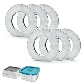 Lumoleaf 854192008708 Replacement Filters For 70oz/2l Pet Water Bowl Coconut White