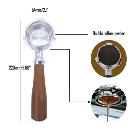 Luowan 673634256291 54mm Coffee Bottomless Portafilter For Breville 870/878/880 Filter Basket Sta #2