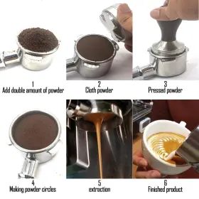 Luowan 673634256291 54mm Coffee Bottomless Portafilter For Breville 870/878/880 Filter Basket Sta #3