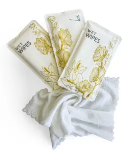 Lux Luxury Wet Wipes 198715401165 100 Individually Wrapped Microfiber Textured Non-scented Pe