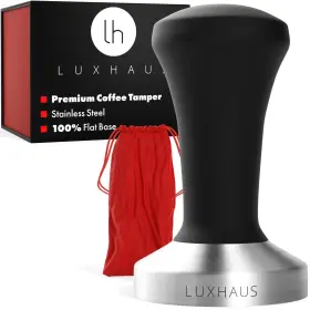 Luxhaus 647946975056 53mm Espresso Tamper - Premium Barista Coffee With 100% Flat Stainless