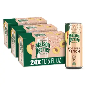 Maison Perrier 074780513500 Forever Peach Flavored Sparkling 89.23 Fl Oz Pack Of 3