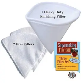 Maple Tapper 640522795161 3 Pc. Syrup 1 Quart Filter Set - Reusable Premium Synthetic #2