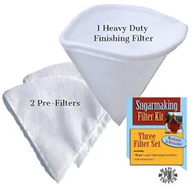 Maple Tapper 640522795161 3 Pc. Syrup 1 Quart Filter Set - Reusable Premium Synthetic