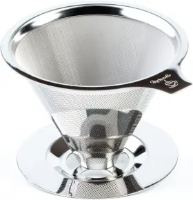 Maranello Caff 644391762866 Pour Over Coffee Dripper Stainless Steel Reusable Drip Cone Coff