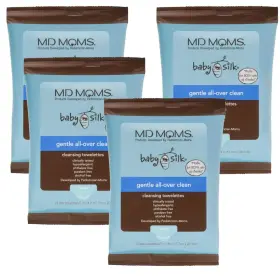Md Moms 656103107612 Baby Wipes By 4 Pack Of 12 Ct Travel Pouch Sensitive Eczema Approved Hypo
