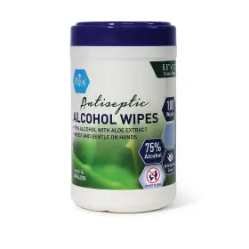 Med Pride 352410410550 75% Alcohol Disinfectant Wipes 100-pack With Aloe Vera For Hands