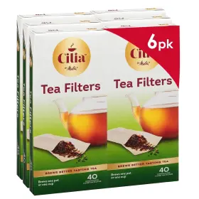 Melitta 055437610018 Cilia By Tea Filters White 40 Count Pack Of 6 240 Total Coun