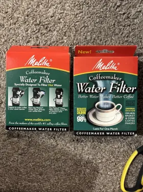Melitta 055437610254 Universal Coffee Maker Water Filters 2 Boxes