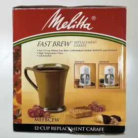 Mefb2w Melitta 082846800549 Fast Brew 12 Cup Glass Replacement Carafe Model Mefbcfw Mefb1w #3