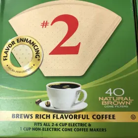 622704 Melitta Super Premium Coffee Filters #2 Cone Filter 4 Packs Of 40 Natural Brown #3