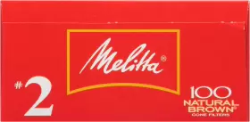 Melitta 691040150581 #2 Cone Coffee Filters Natural Brown 100 Count Pack Of 6 600 Total #3