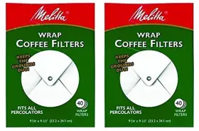 Melitta 711717792163 White Wrap Around Coffee Filter For Percolator Pack Of 2