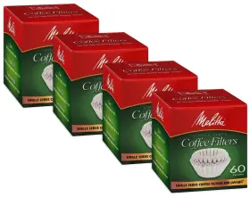63229 Melitta 798837637680 Single Serve Coffee Filters For Javajigtm 60 Count Pack Of 4