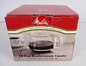 Rca-10s Melitta Acm-10s Vtg 10 Cup Glass Replacement Carafe Aroma Brew