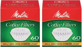 Bhbu0503a219 Melitta Java Jig Single Serve Paper Coffee Filters - 2 Pack