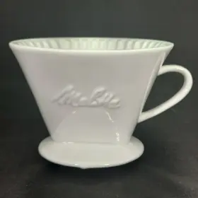 Mpo1c Melitta Pour Over 1 Cup White Porcelain Hole Drip Cone Brewing