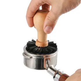 Mhw-3bomber 972653799591 58mm Portafilter Cleaning Brush For Espresso Machine - Barista Tool