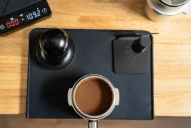 Miicoffee 313036446460 Espresso Tamper Mat Black Silicone Food Grade Pad 8 X 6 Inch Coffee Tamping #2
