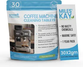Coffee-30 Miles Kay Coffee Cleaning Tablets 30-pack Natural Residue Cleaner For Machines