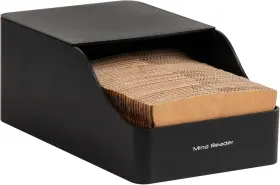 Mind Reader 887530016745 Hot Cup Sleeve Dispenser Coffee Bar 6 Inch L X 9.5 W 3.75 H Black
