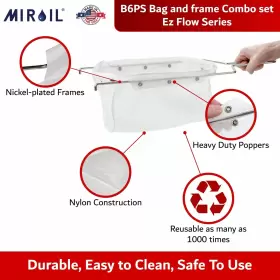 B6ps Miroil 084753000227 Fryer Filter Bag And Frame Ez Flow Combination Pa #2