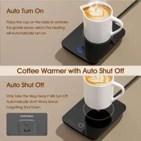 Misby 717186459705 Mug Warmer Coffee Cup With Auto Shut Off Gravity-induction Wa #3