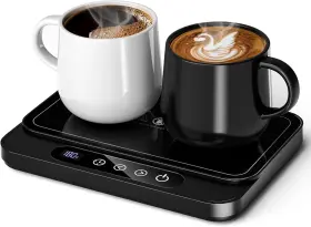 A311-bl Misby Coffee Mug Warmer 50w Large Heating Panel With 6-temp Settings