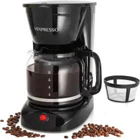 8541895238 Mixpresso 12 Cup Coffee Pot Auto-off And Reusable Filter Large Drip Maker