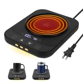 Mjizeda Ms-0a1-001 Coffee Mug Warmer For Desk With 9 Temperature Settings Auto Shut Off Digita