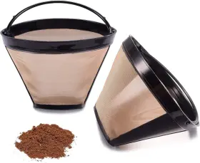 Mjuly 445016414435 Reusable No.4 Cone Coffee Maker Filters For Ninja Bar Brewer Replacement