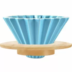 Mocohana 254144686251 Ceramic Coffee Dripper Pour Over Maker With Wood Stand Elegan