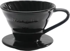 Mongdio 445032198166 Ceramic Pour Over Coffee Dripper Reusable Porcelain Portable