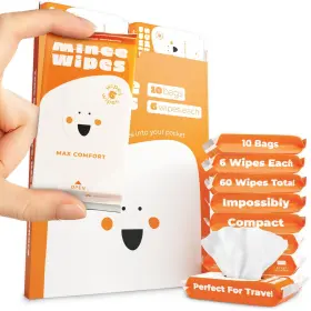 Moonies 198168078419 Impossibly Compact Travel Wipes - Skin-friendly Wet Hypoallergenic And U