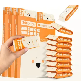 Moonies 198168975114 Travel Wipes 30 Pack - Hypoallergenic And Unscented Skin-friendly Wet