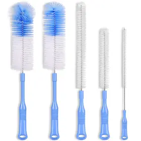 Mosolan 823895693788 Bottle Brush Cleaner 5 Pack - Long Handle Water And Straw Cleaning Bru