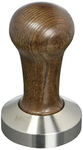 Motta 787269214248 Metallurgica 54 Mm Coffee/espresso Brown Tamper With Stainless Steel Flat Base