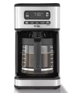 Bvmcpc14bl1ss Mr. Coffee 053891170680 Light Stainless Steel 14-cup Programmable Maker