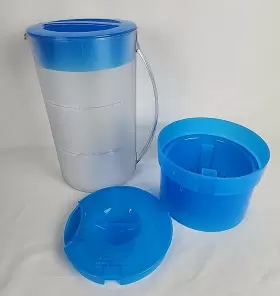 Mr. Coffee 072179011118 Replacement 2 Quart Pitcher For Iced Tea Maker Blue Lids Frosted
