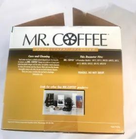 Urd13 Mr. Coffee 072179222590 Carafe 12 Cup Replacement Glass Decanter Black Pot #3