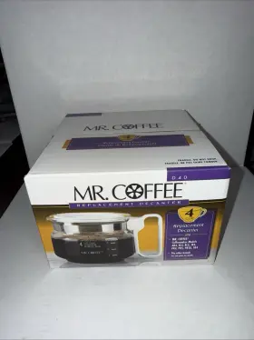 106734 Mr. Coffee Replacement D40 Decanter Carafe Pot White 4 Cup