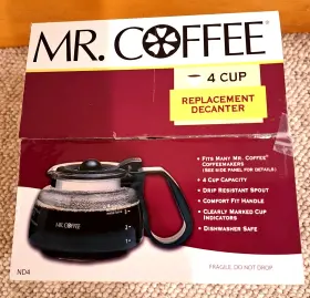120486 Mr. Coffee 4 To 5 Cup Glass Pot Carafe Replacement Nd4 New In Open Box