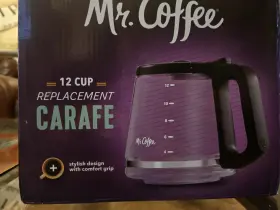 Pn-197751 Mr. Coffee 197751 12 Cup Replacement Carafe Pot Glass Black Bvmc-rc New Open